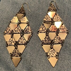 Glamorous Golden Earrings.